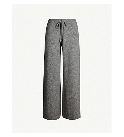 Shop Johnstons Relaxed-fit Cashmere Culottes In Granite