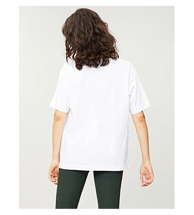 Shop Joseph Round-neck Cotton-jersey T-shirt In White