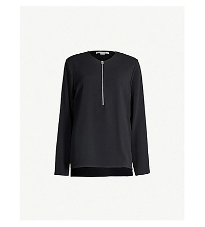 Shop Stella Mccartney Arlesa Stretch-crepe Top In Black