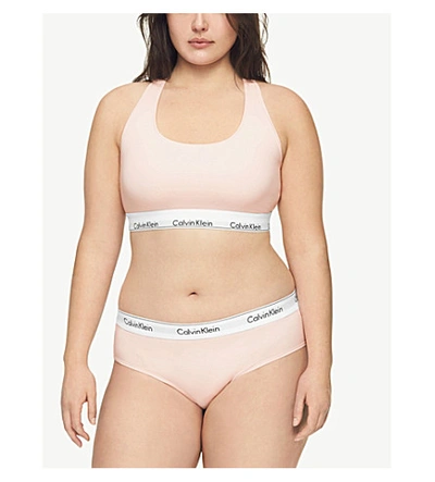 Shop Calvin Klein Womens 2nt Nymphs Thigh Plus Modern Cotton Cotton-blend Hipster Briefs Xxxl