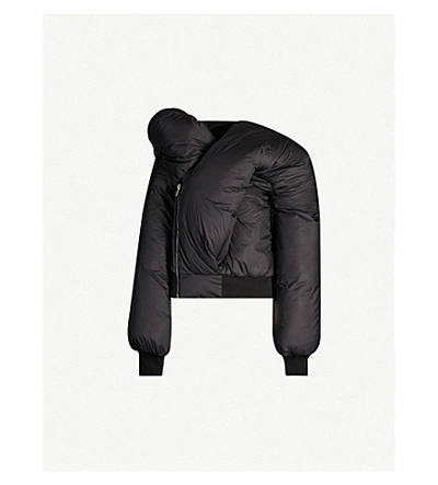 Shop Rick Owens Doll Oversized Padded Shell-down Jacket In Black