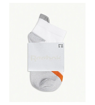 Shop Victoria Beckham Logo Running Socks In White