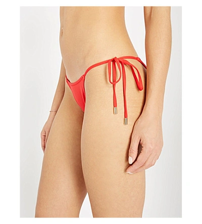 Shop Melissa Odabash Miami Bikini Bottoms In Red