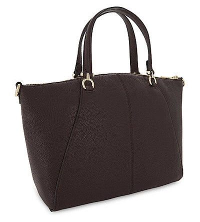 Shop Coach Ladies Oxblood Praire Leather Cross-body Bag