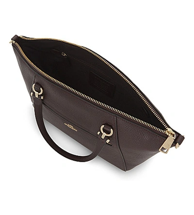 Shop Coach Ladies Oxblood Praire Leather Cross-body Bag