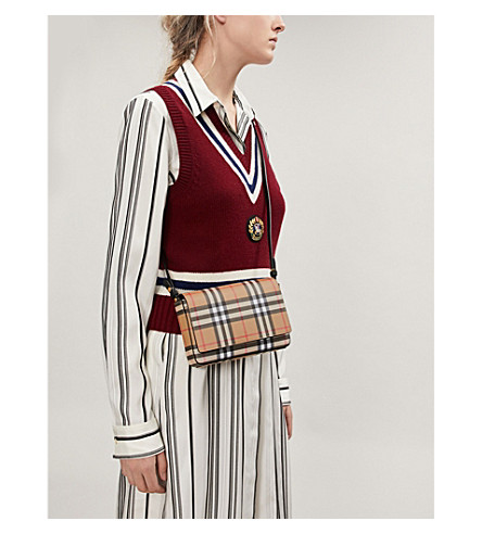 hampshire vintage check shoulder bag