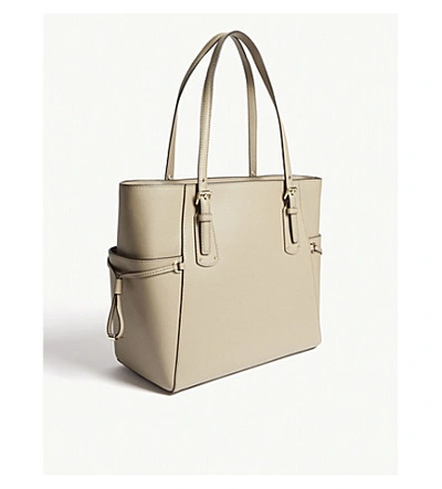 Shop Michael Michael Kors Leather Tote Bag In Truffle