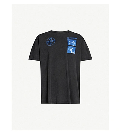 Shop Off-white Hardcore Caravaggio Cotton-jersey T-shirt In Black