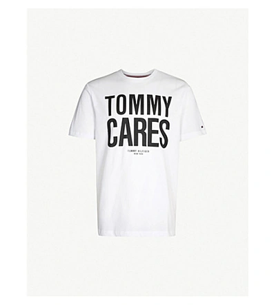 Tommy Hilfiger Change The Future Slogan Cotton-jersey T-shirt In White |  ModeSens