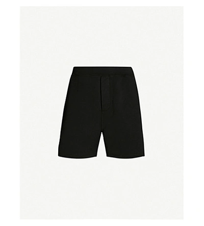 Shop Dsquared2 Icon Logo-print Cotton-jersey Shorts In Black