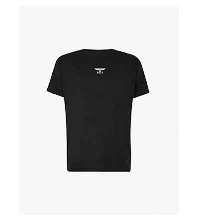 Shop Boy London Warhol-print Cotton-jersey T-shirt In Black