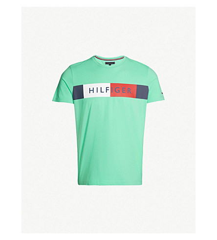 mint green tommy hilfiger shirt