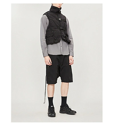 Shop A-cold-wall* Patch-pocket Nylon Vest In 1 Black