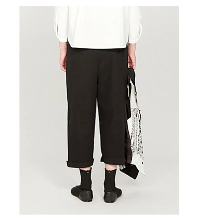 Shop Toogood The Sculptor Straight-leg Cropped Cotton-twill Trousers In Flint
