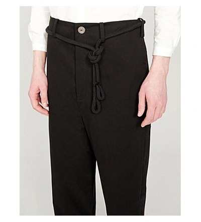 Shop Toogood The Sculptor Straight-leg Cropped Cotton-twill Trousers In Flint