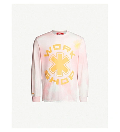 Shop 032c Cosmic Workshop Atomic Tie-dye Cotton-jersey Sweatshirt In Pink