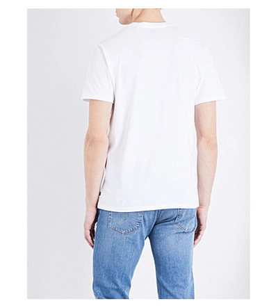 Shop Levi's Logo-print Cotton-jersey T-shirt In Graphic White