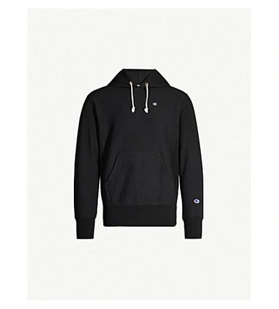 Shop Champion Logo-embroidered Cotton Hoody In Nbk