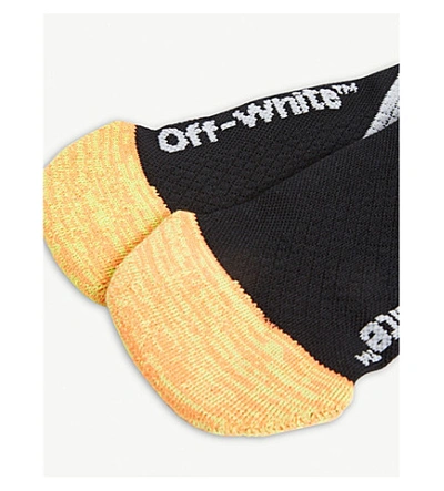 Shop Off-white Branded Ankle Socks In Black