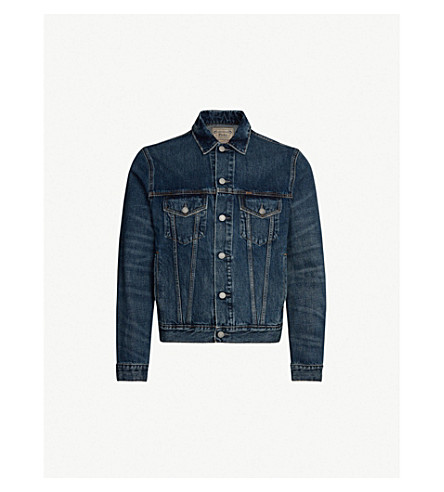 polo ralph lauren faded denim trucker jacket