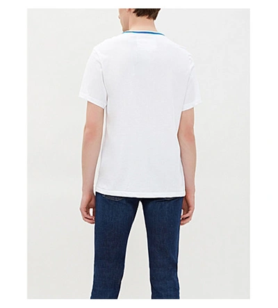 Shop True Religion Logo-print Cotton-jersey T-shirt In White
