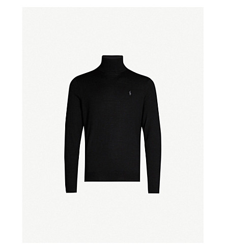 black turtleneck polo