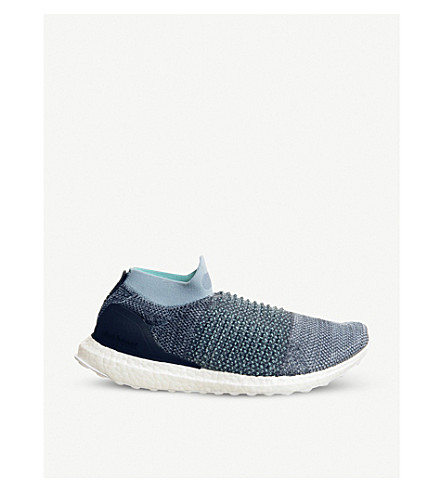 ultra boost laceless trainers parley raw grey
