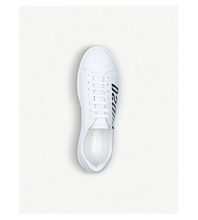 Shop Dsquared2 New Tennis Leather Trainers In White