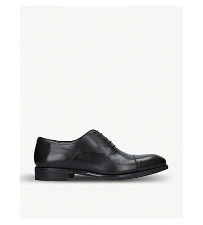 Shop Magnanni Flex Leather Oxford Shoes In Black
