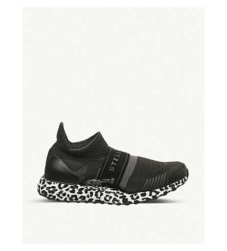 Adidas Originals Stella Mccartney Ultra Boost X Trainers In Black Leopard Logo Modesens