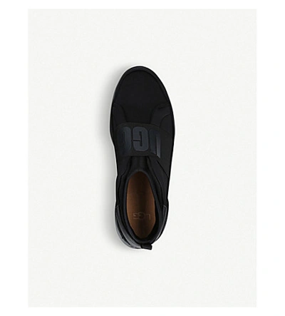 Shop Ugg Neutra Leather And Neoprene Trainers In Black
