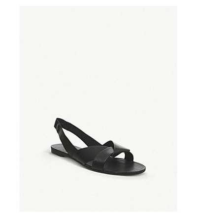 Shop Vagabond Tia Leather Sandals In Black