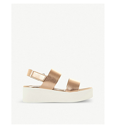 rose gold platform sandals steve madden
