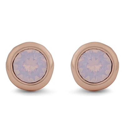 Shop Ted Baker Sinaa Opal Stud Earrings In Nude Pink