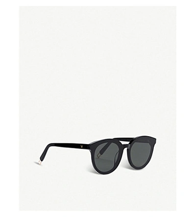 Shop Gentle Monster Womens Black Black Peter 01 Acetate Round-frame Sunglasses