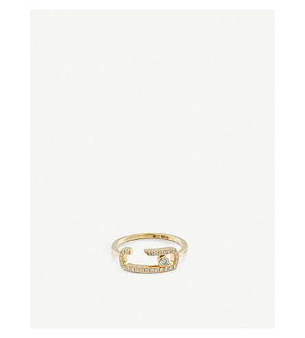 Gigi Hadid Move Addiction 18ct Yellow Gold Diamond Ring