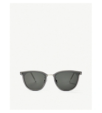 Shop Gentle Monster Pixx Acetate And Stainless Steel Sunglasses In Grey
