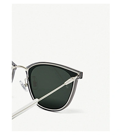Shop Gentle Monster Pixx Acetate And Stainless Steel Sunglasses In Grey