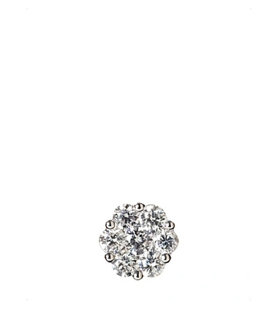 Shop Annoushka 18ct White Gold And Diamond Daisy Earring In Silver