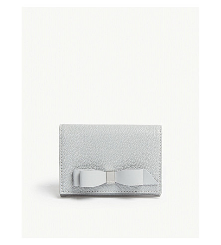 ted baker black and rose gold purse