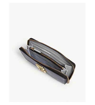 Shop Marc Jacobs Womens Dark Blue Continental Wallet In Blue Sea Multi