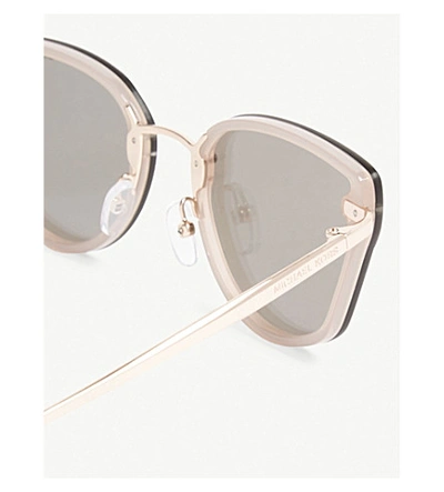 Shop Michael Kors Sanibel Butterfly-frame Sunglasses In Milky Pink