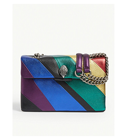 multi coloured leather shoulder bag