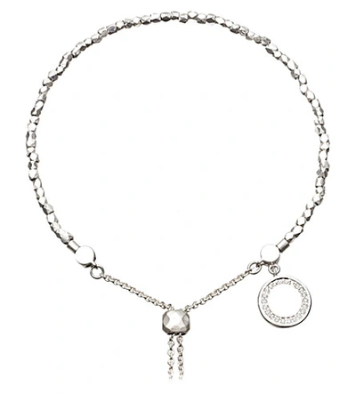 Shop Astley Clarke Women's Silver Cosmos Sterling And Sapphire Kula Bracelet In Silver (silver)