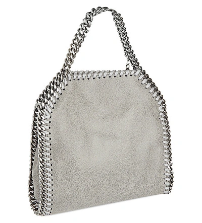 Shop Stella Mccartney Womens Grey Falabella Tiny Faux-leather Tote Bag