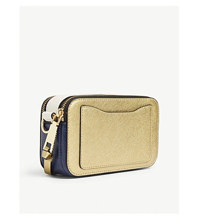 Shop Marc Jacobs Snapshot Cross-body Bag In Gold Multi