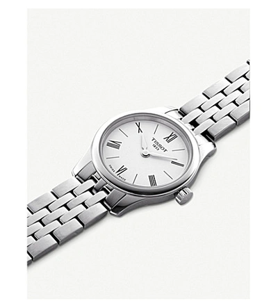 Shop Tissot T063.009.11.018.00 Tradition Stainless Steel Quartz Watch In Silver