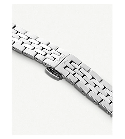 Shop Tissot T063.009.11.018.00 Tradition Stainless Steel Quartz Watch In Silver