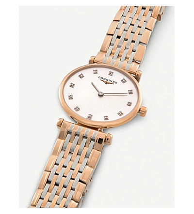 Shop Longines Women's Mother-of-pearl L42091977 La Grande Classique Rose Gold-plated, Mother-of-pearl And