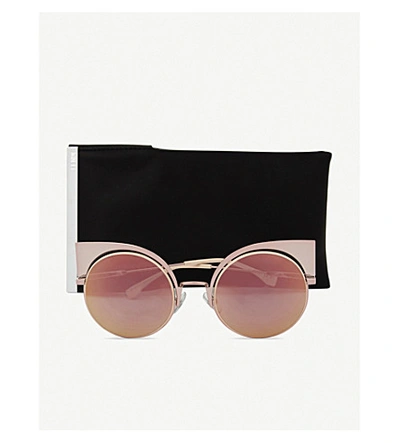 Shop Fendi Ff0177 Round Sunglasses In Pink